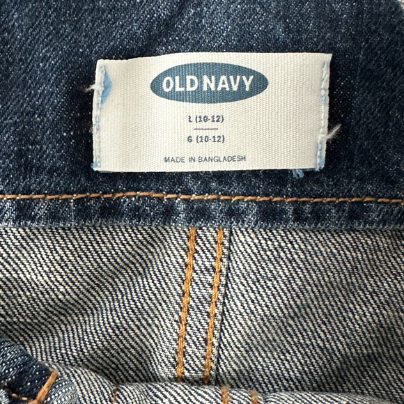 Distressed Roll-Cuff Jean Overalls for Girls | Old Navy - Picture 8 of 11